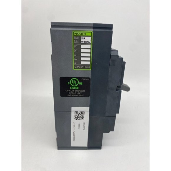 Noark 20A Molded Case Circuit Breaker, 3 Pole (Up to 600 VAC)‎ | M1S20T3L - Picture 10 of 11